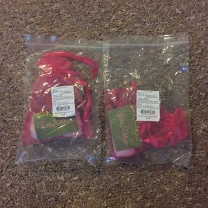 Lilly Pulitzer (2) Packs of 4 Gold Wine Charms